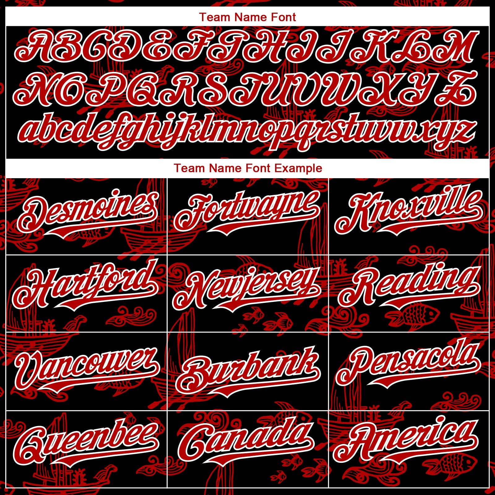 Custom Black Red-White 3D Pattern Design Boats And Fish Authentic Baseball Jersey T-Shirts, Hoodie, Sweatshirt (Image 4)