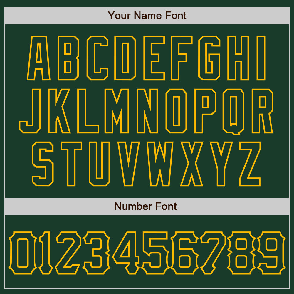 Custom Green Gold 3D Pattern Design Curve Lines Authentic Baseball Jersey