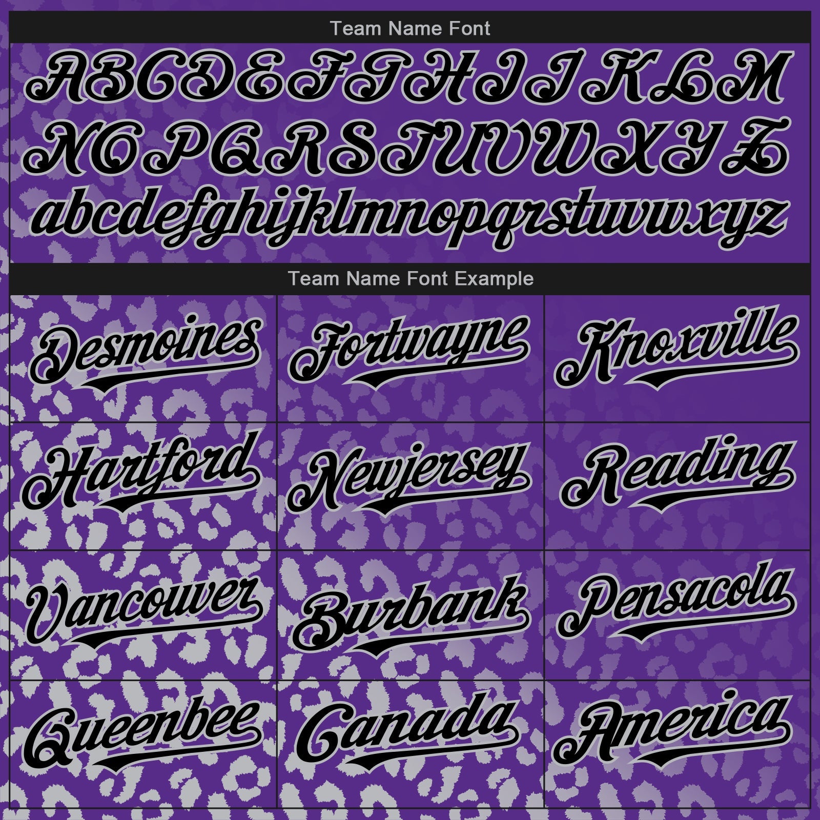 Custom Purple Black-Gray 3D Pattern Design Leopard Print Fade Fashion Authentic Baseball Jersey