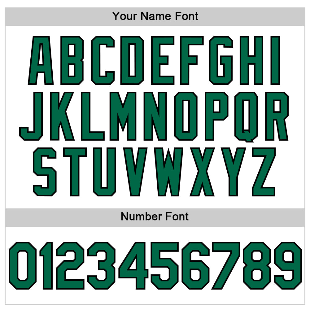 Custom White Kelly Green-Black Line Authentic Baseball Jersey