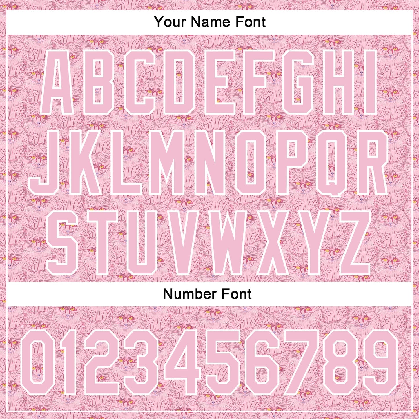 Custom Light Pink White 3D Pattern Design Animal Cat Authentic Baseball Jersey