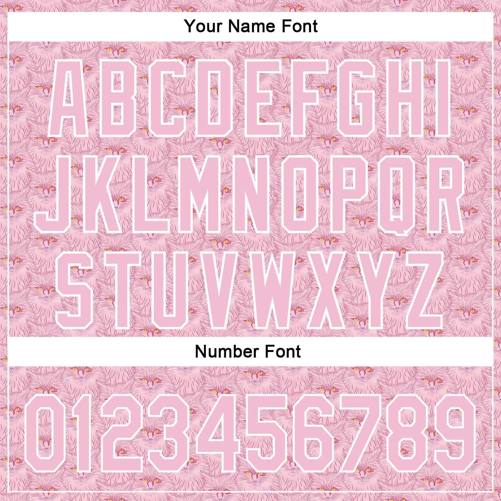 Custom Light Pink White 3D Pattern Design Animal Cat Authentic Baseball Jersey