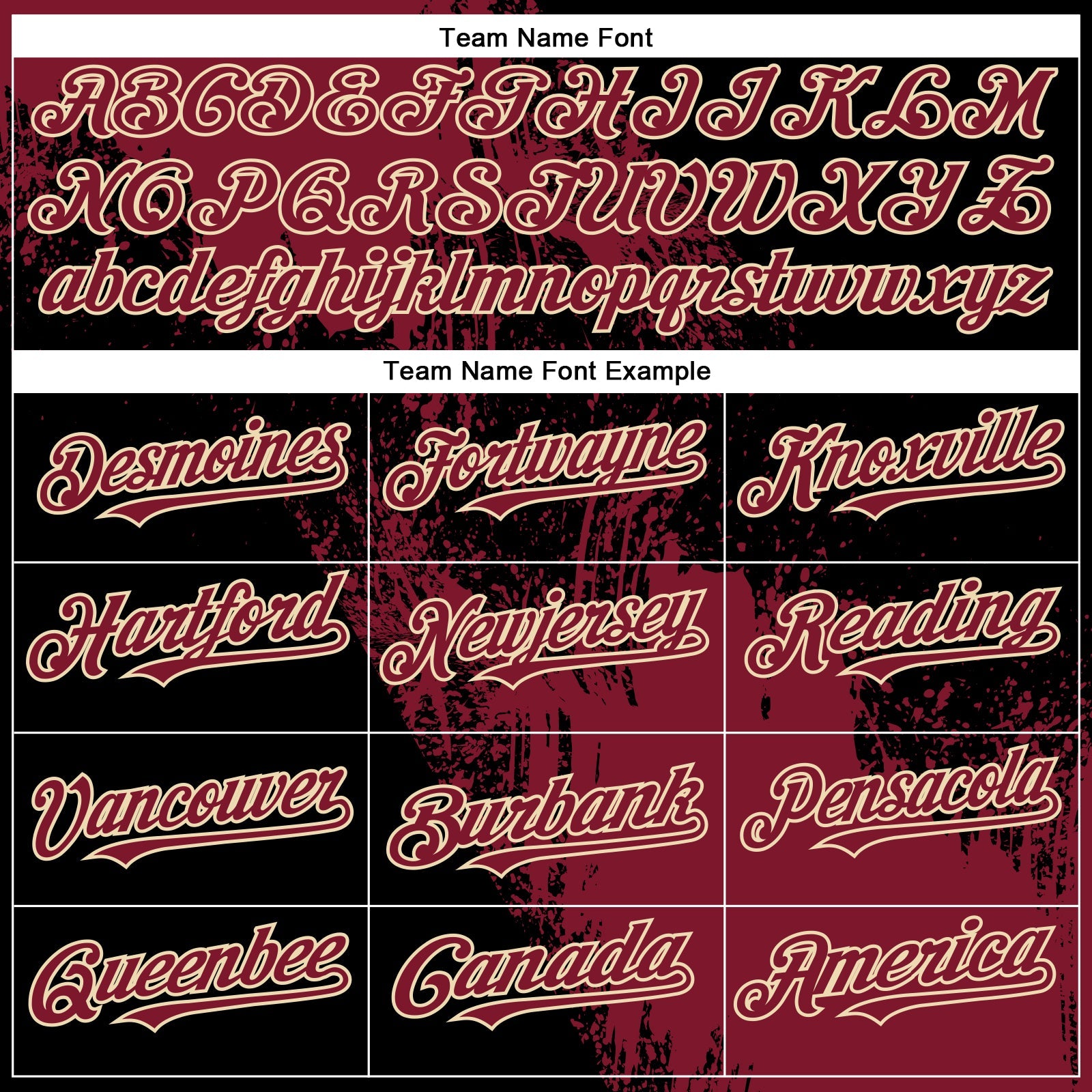 Custom Crimson Black-Cream 3D Pattern Design Abstract Brush Stroke Authentic Baseball Jersey