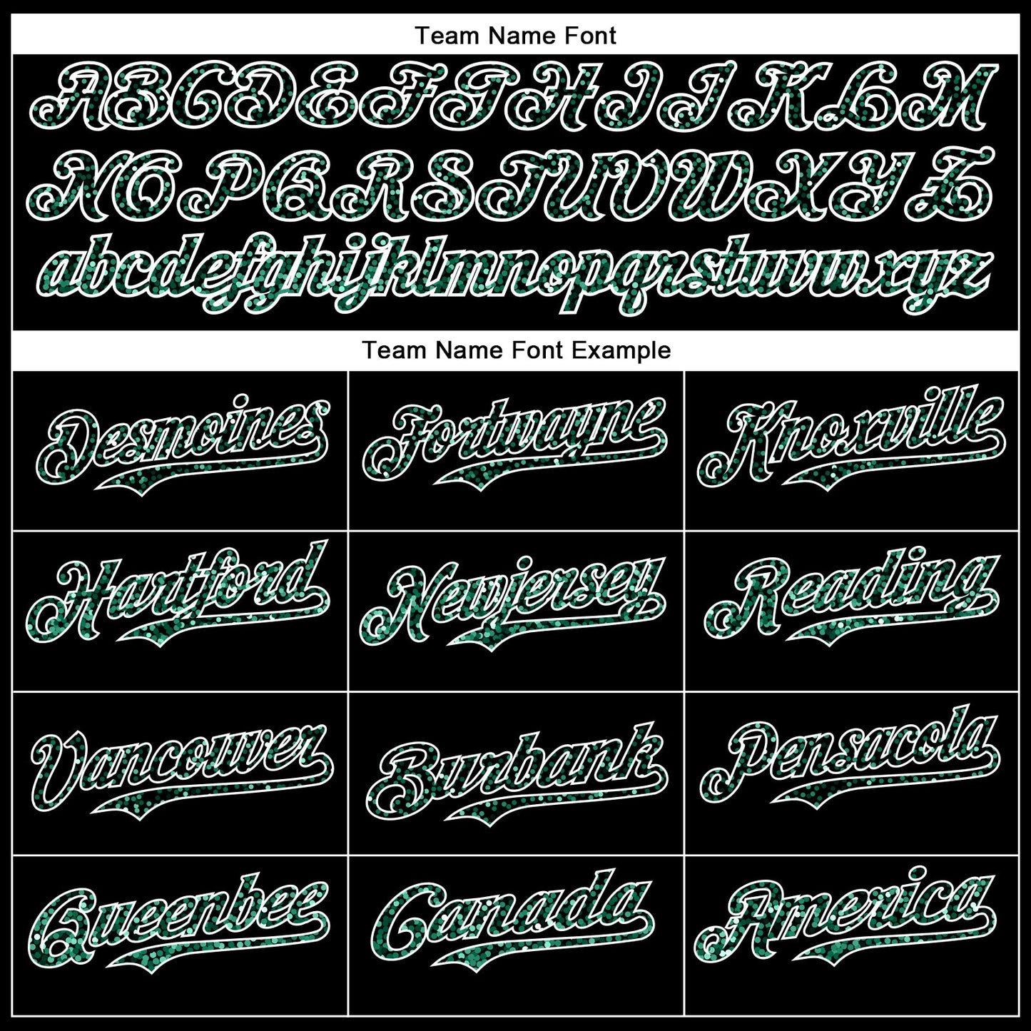 Custom Black Kelly Green-White 3D Pattern Design Abstract Colorful Glittering Dot Authentic Baseball Jersey... (Image 4)