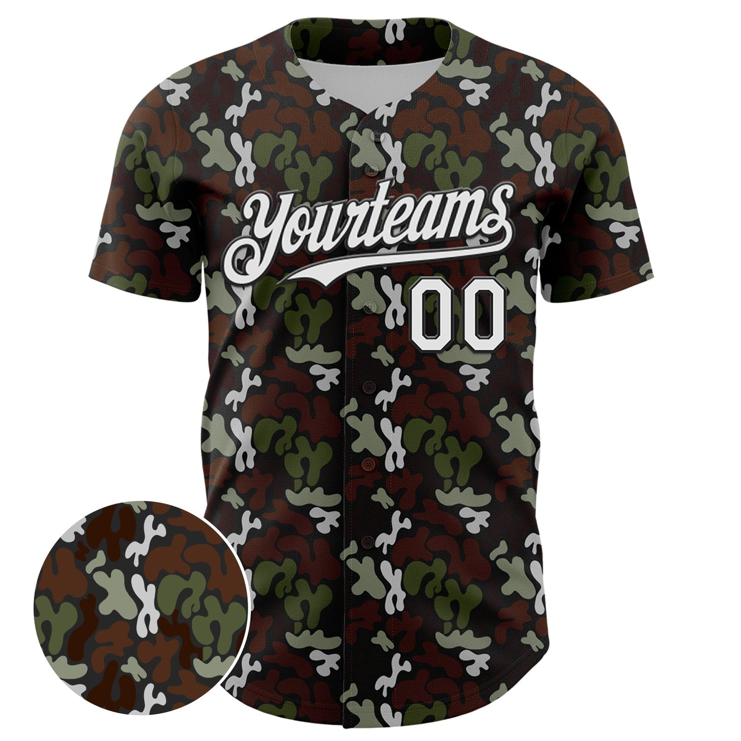Custom Black White 3D Pattern Design Abstract Spots Authentic Baseball Jersey T-Shirts, Hoodie, Sweatshirt (Image 2)