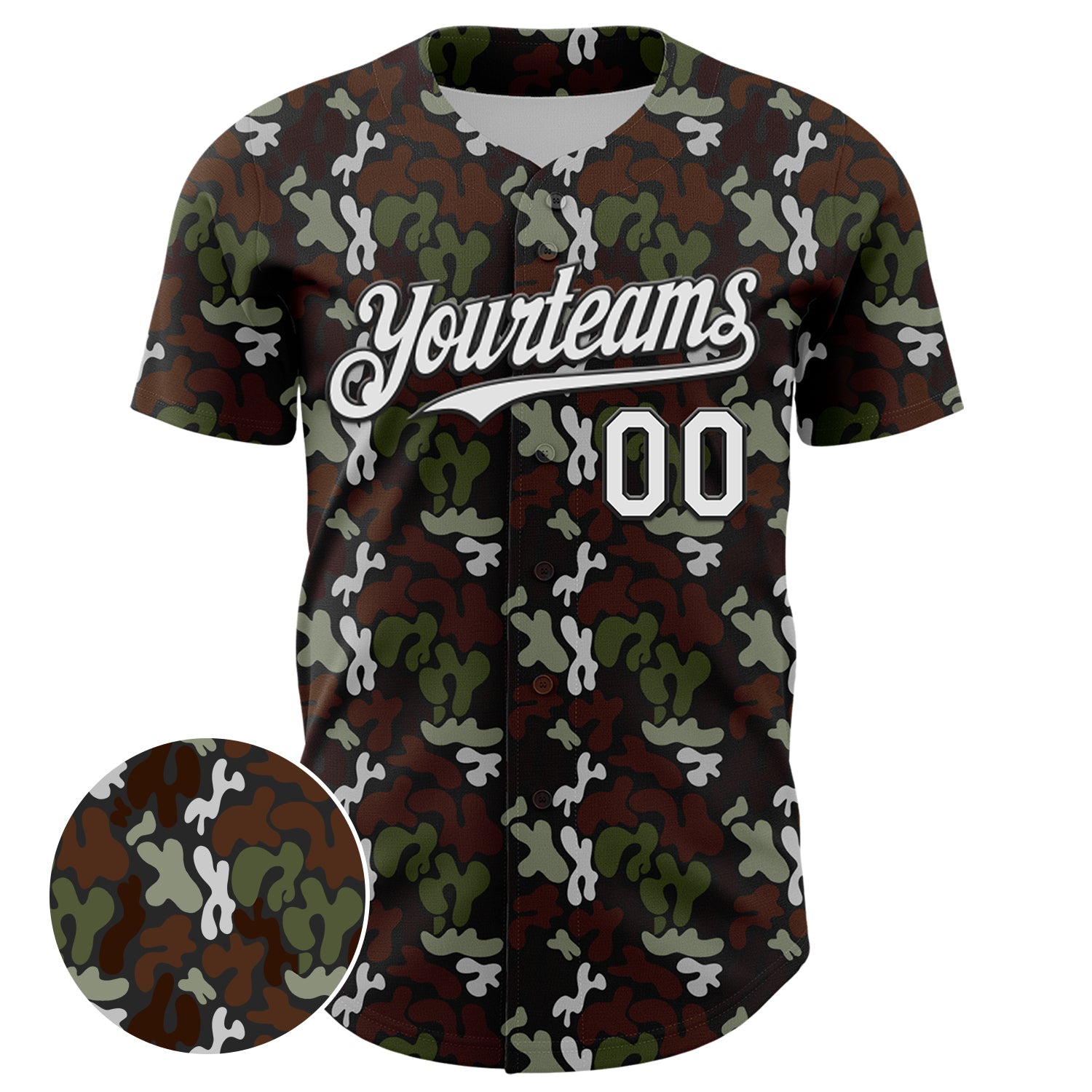 Custom Black White 3D Pattern Design Abstract Spots Authentic Baseball Jersey T-Shirts, Hoodie, Sweatshirt (Image 2)
