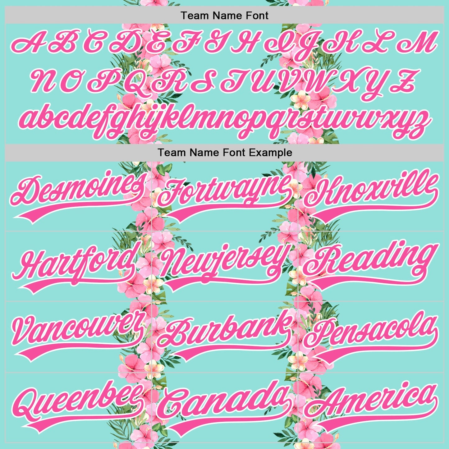 Custom Ice Blue Pink-White 3D Tropical Hawaii Jungle Leaves And Flower Authentic Baseball Jersey