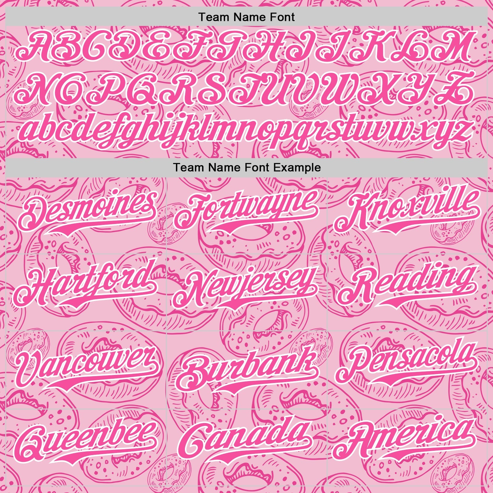 Custom Light Pink Pink-White 3D Pattern Design Christmas Foodie Food Dessert Donut Authentic Baseball Jersey