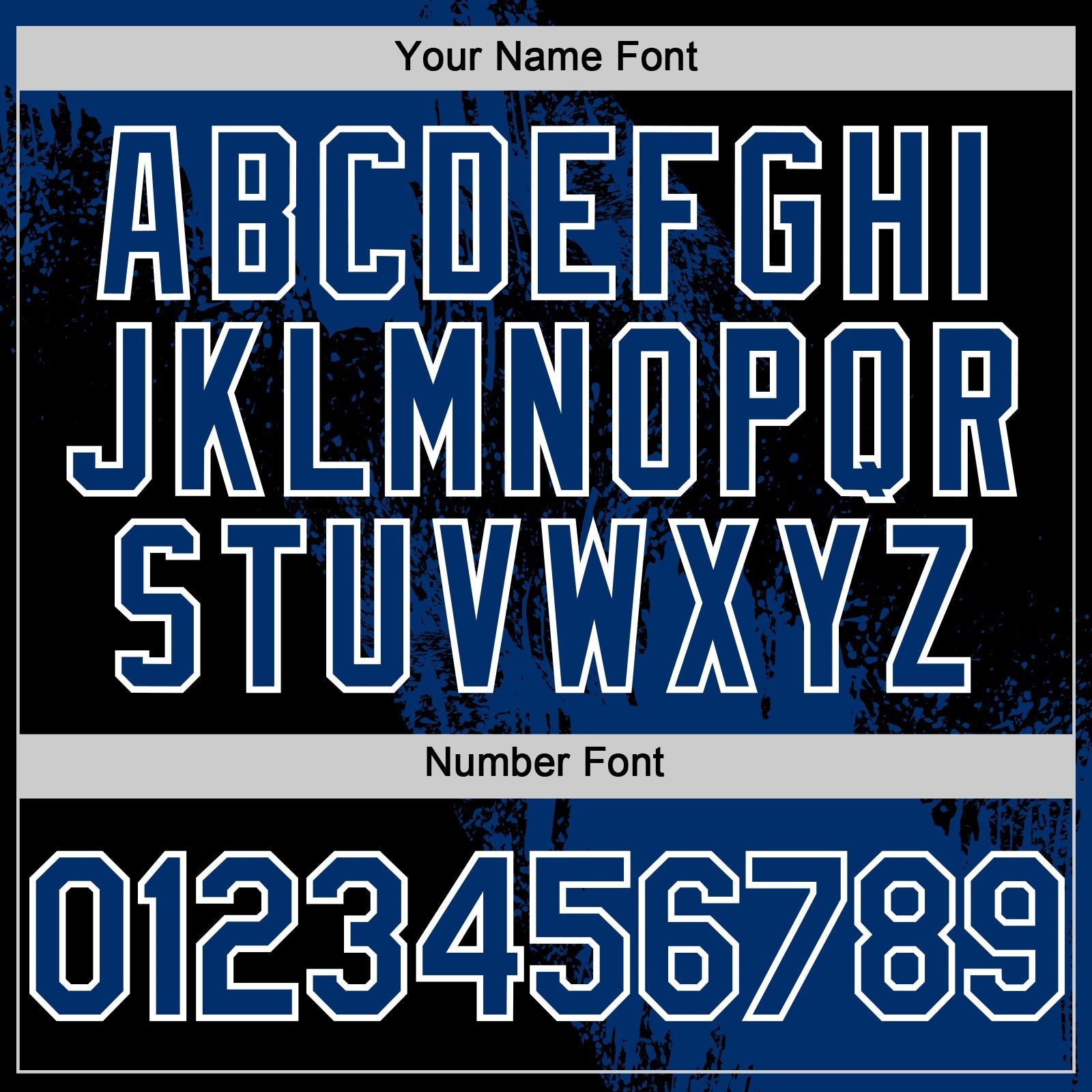 Custom US Navy Blue Black-White 3D Pattern Design Abstract Brush Stroke Authentic Baseball Jersey