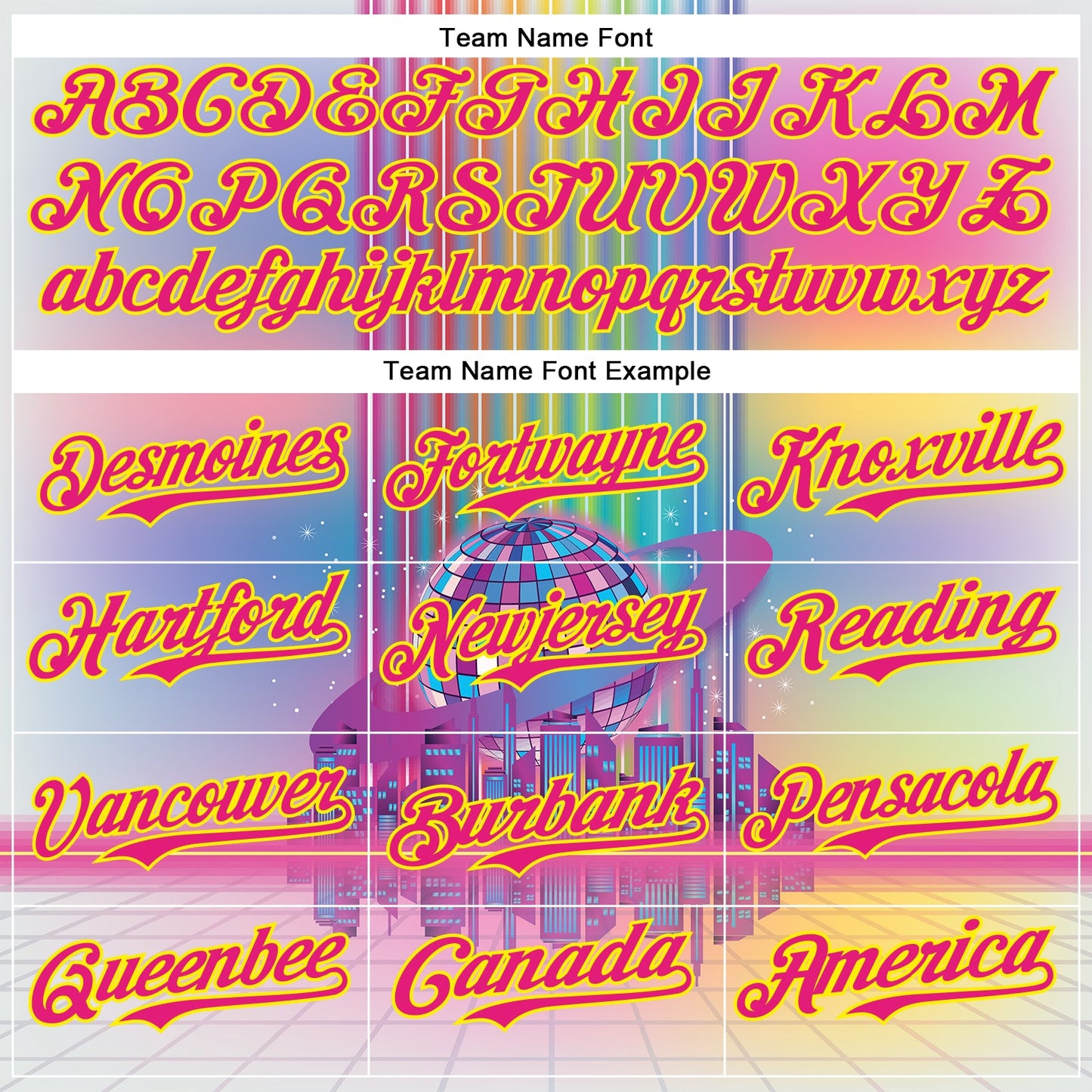 Custom Pink Hot Pink-Light Yellow 3D Pattern Design Rave Psychedelic Neon Music Disco Authentic Baseball Jersey