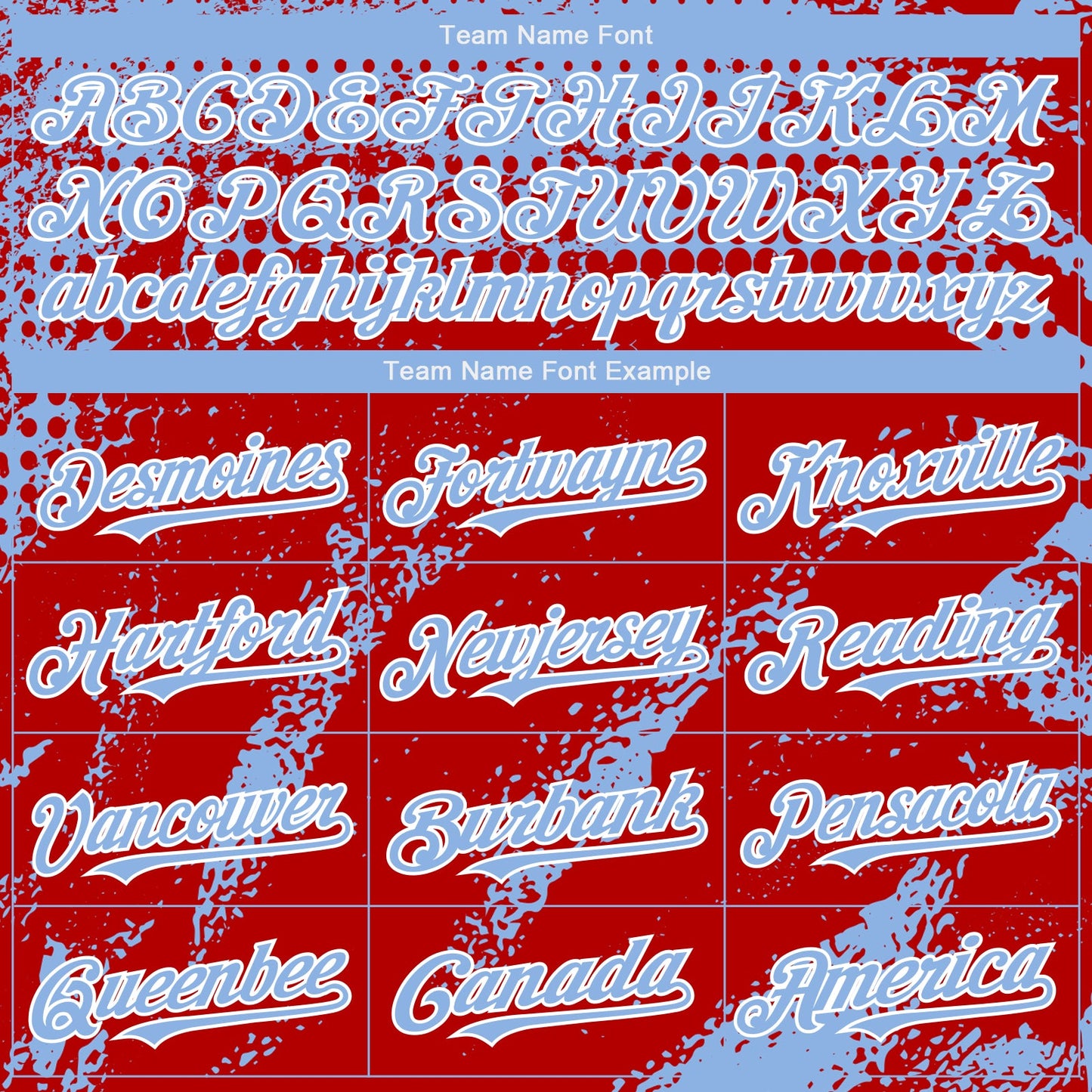 Custom Light Blue Red-White Splash Grunge Fragment Authentic Baseball Jersey