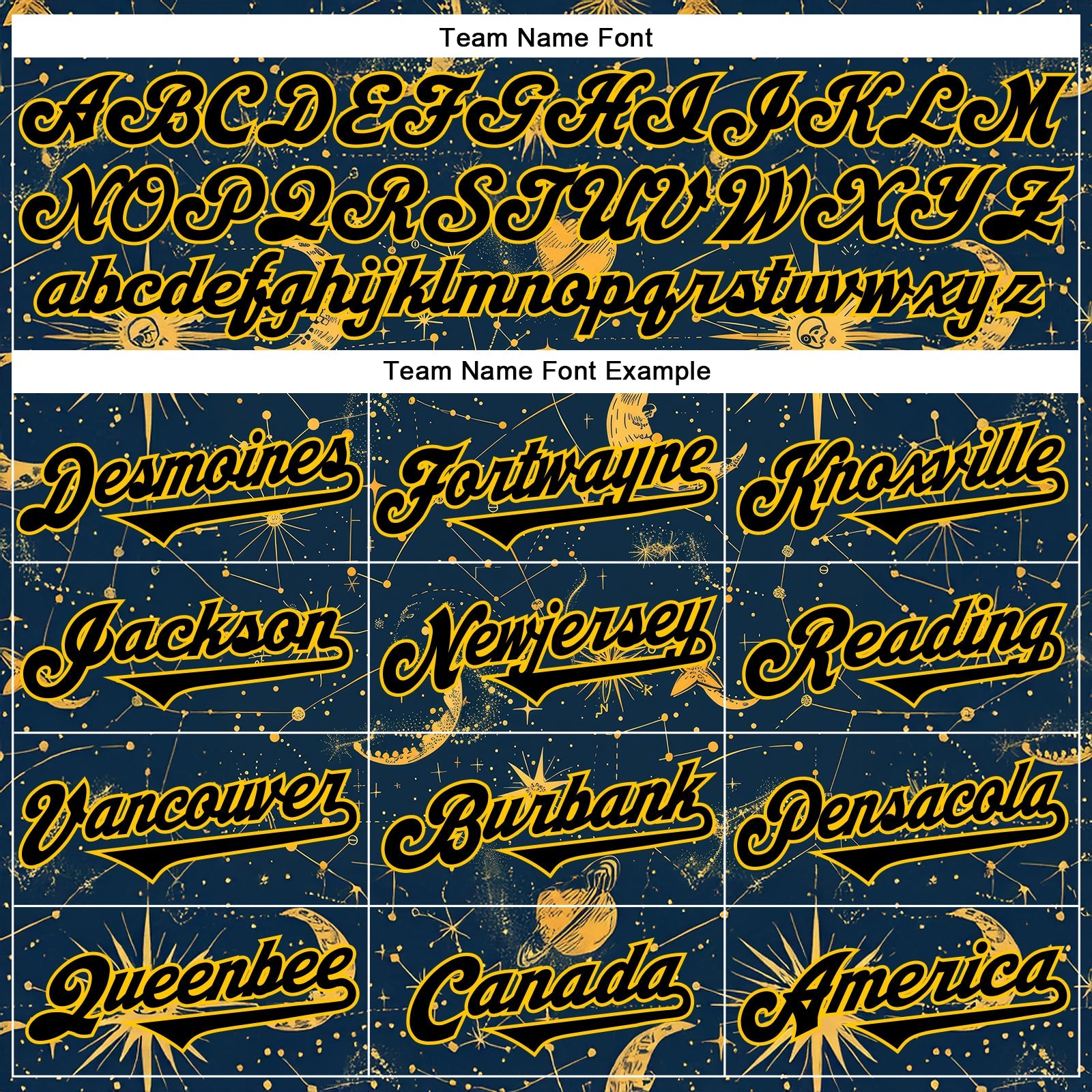 Custom Blue Black-Yellow 3D Pattern Design Outer Space Galaxy Solar Authentic Baseball Jersey