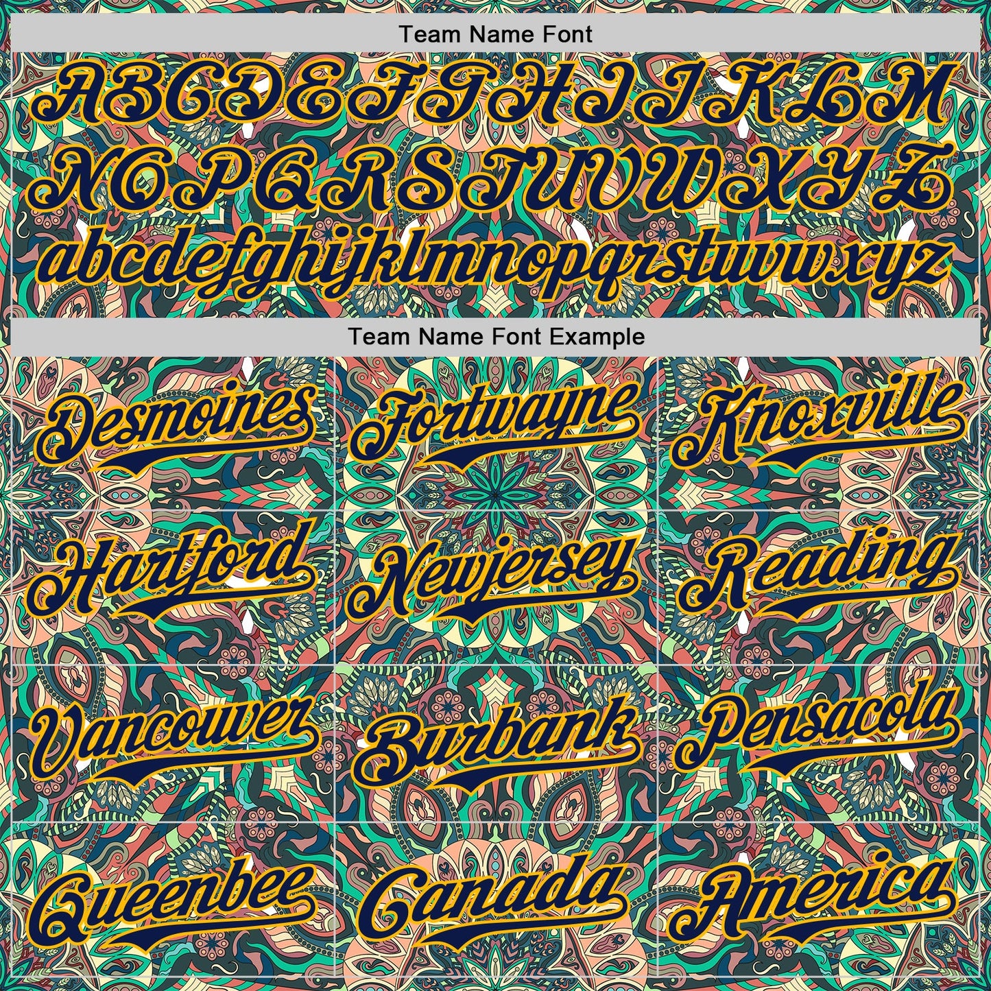 Custom Green Navy-Gold 3D Pattern Design Burner Costumes Psychedelic Authentic Baseball Jersey