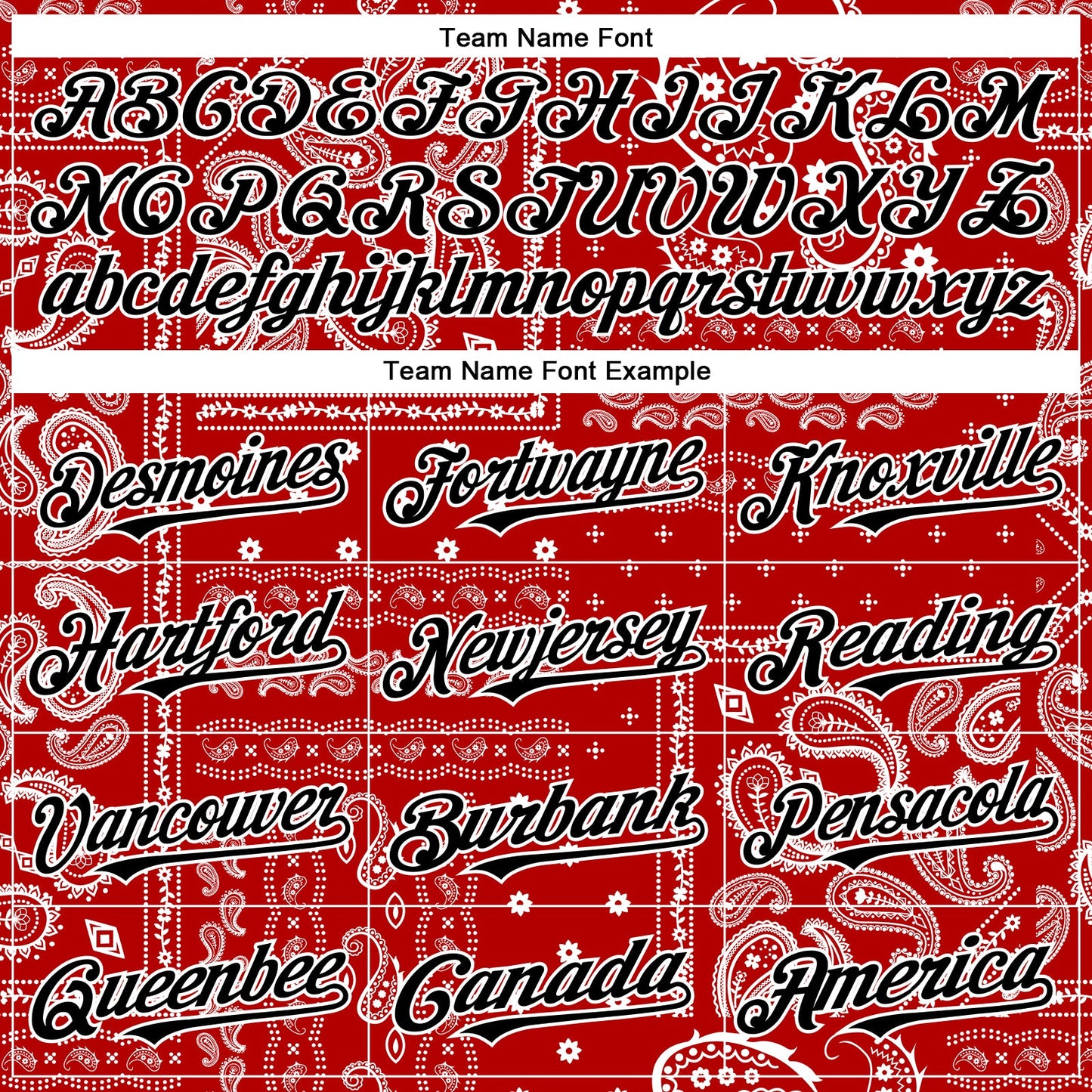 Custom Red Black-White Rave Party Ethnic Paisley Bandana Authentic Baseball Jersey