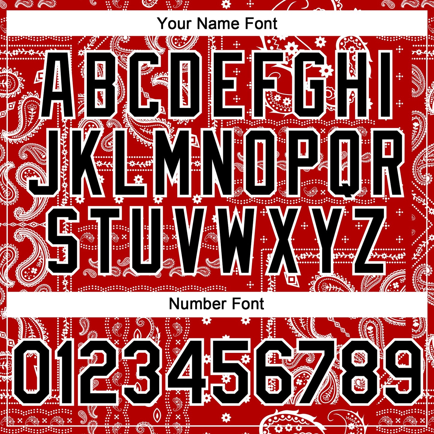 Custom Red Black-White Rave Party Ethnic Paisley Bandana Authentic Baseball Jersey