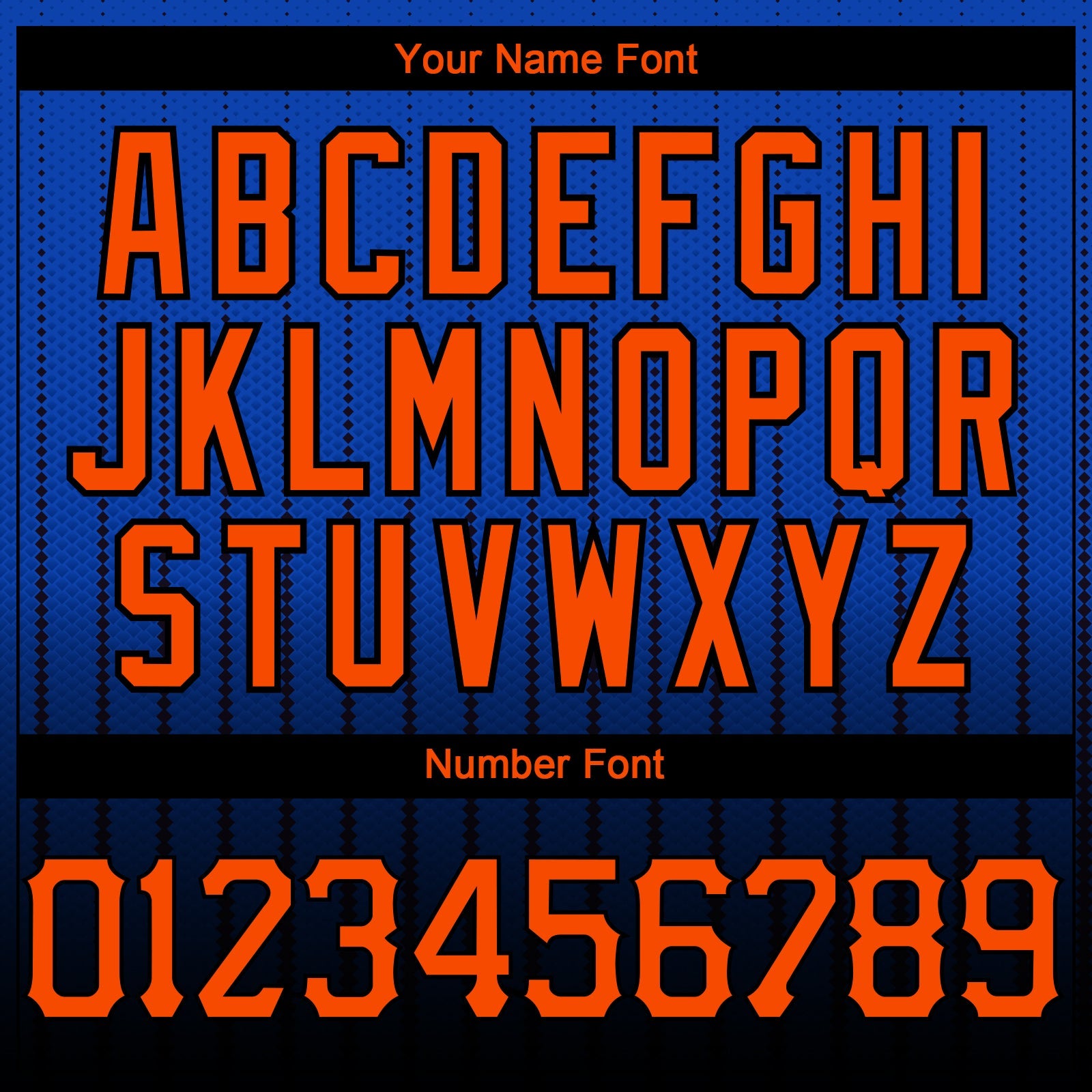 Custom Thunder Blue Orange-Black 3D Pattern Design Gradient Geometric Shape Authentic Baseball Jersey