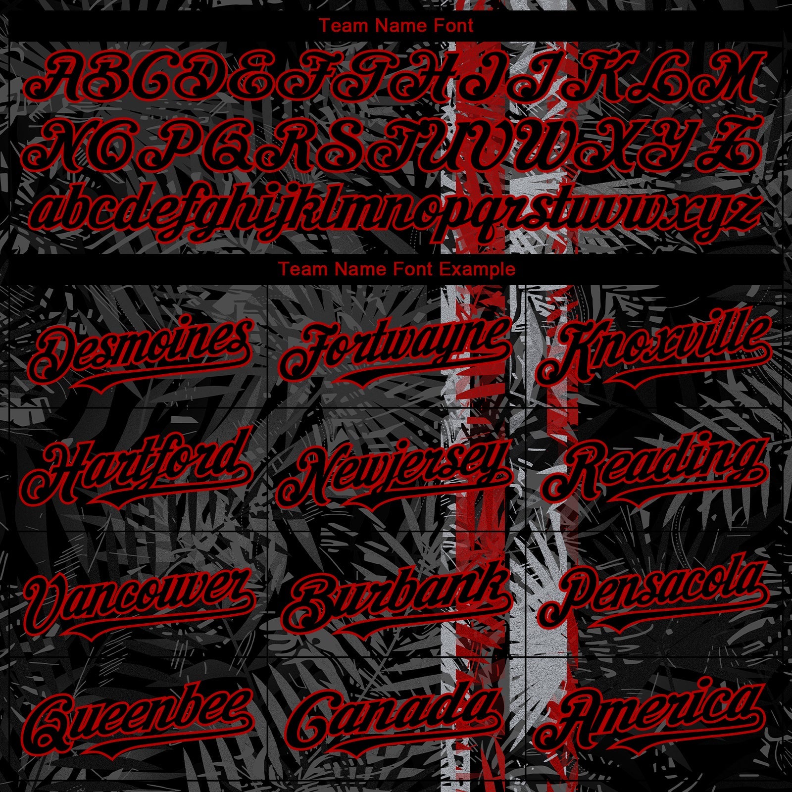 Custom Black Red Hawaii Tropical Palm Leaves Authentic Baseball Jersey