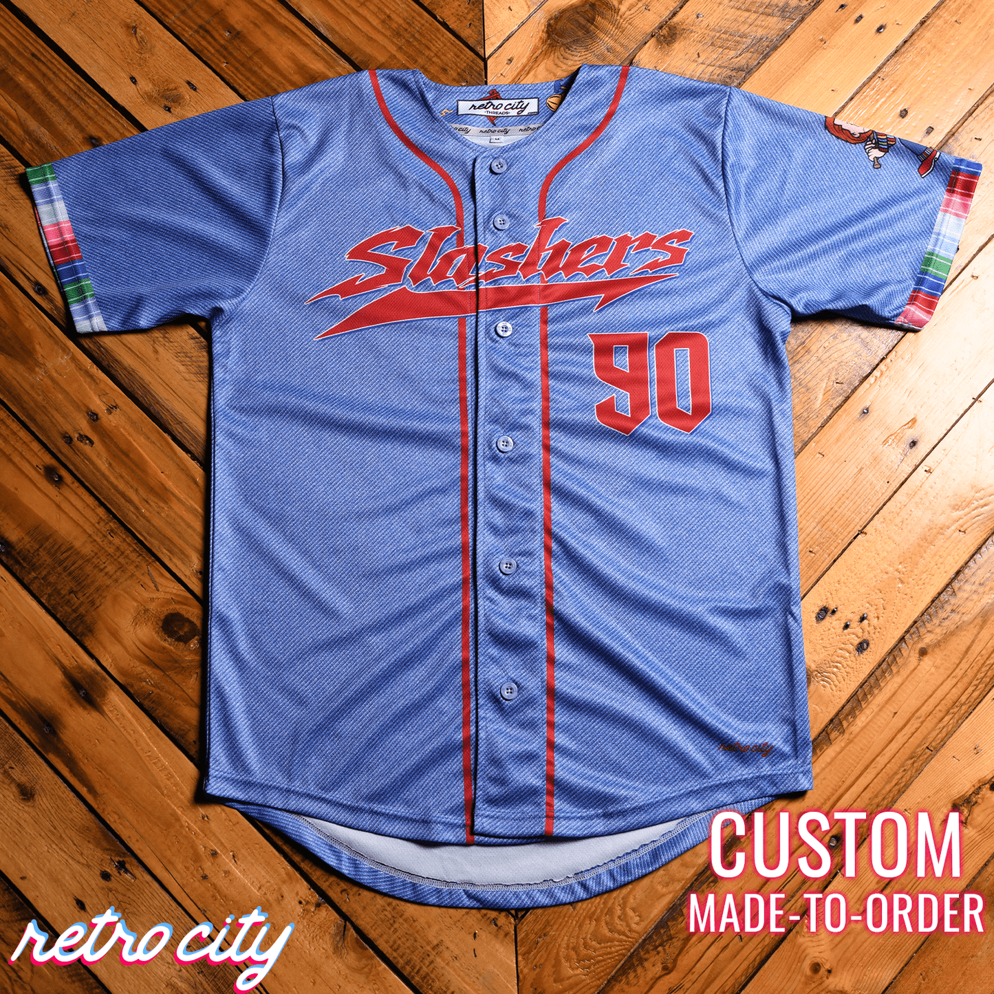 Chucky Slasher Series Full-Button Baseball Jersey