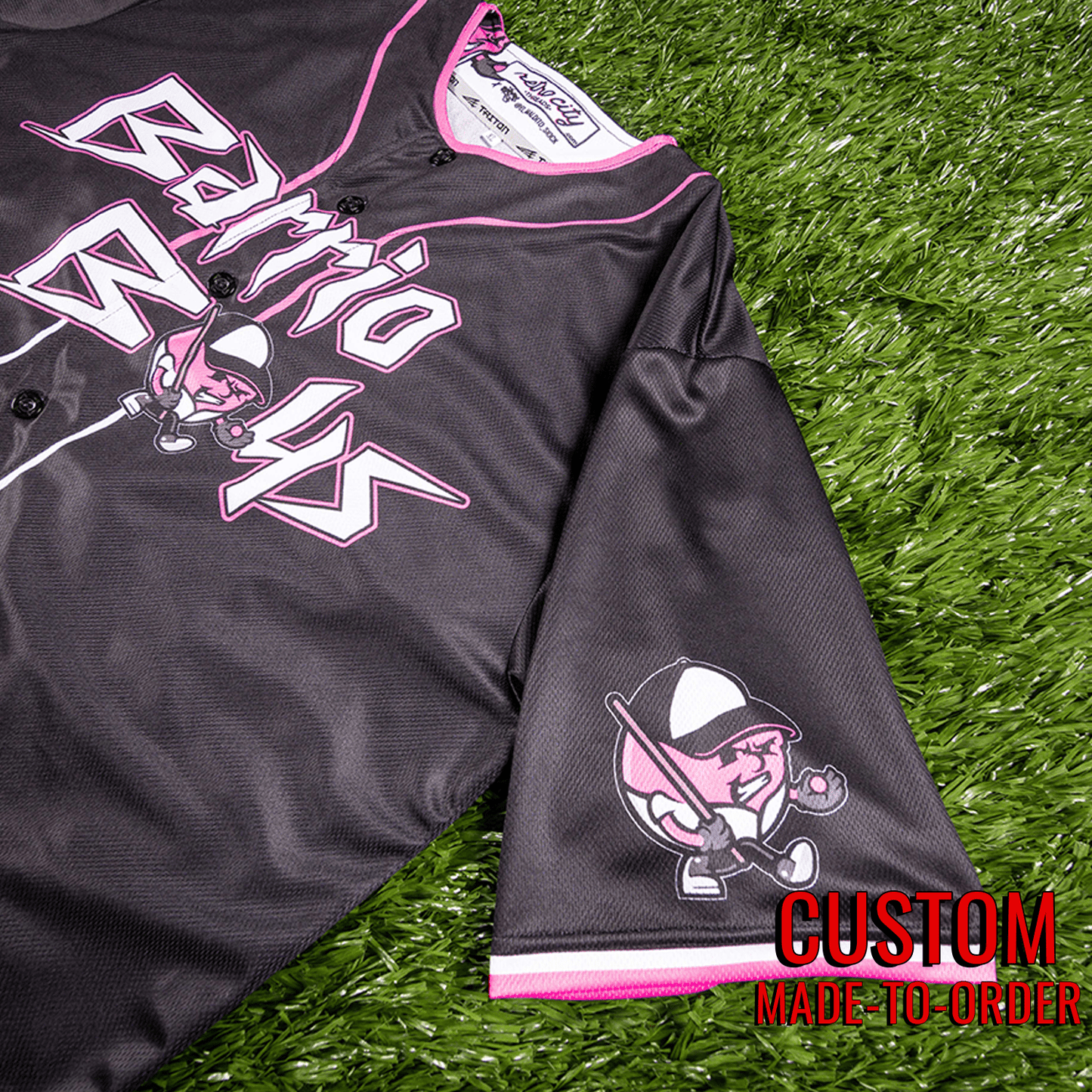 Barrio Boys Seamhead Baseball League Jersey (Away) *CUSTOM*