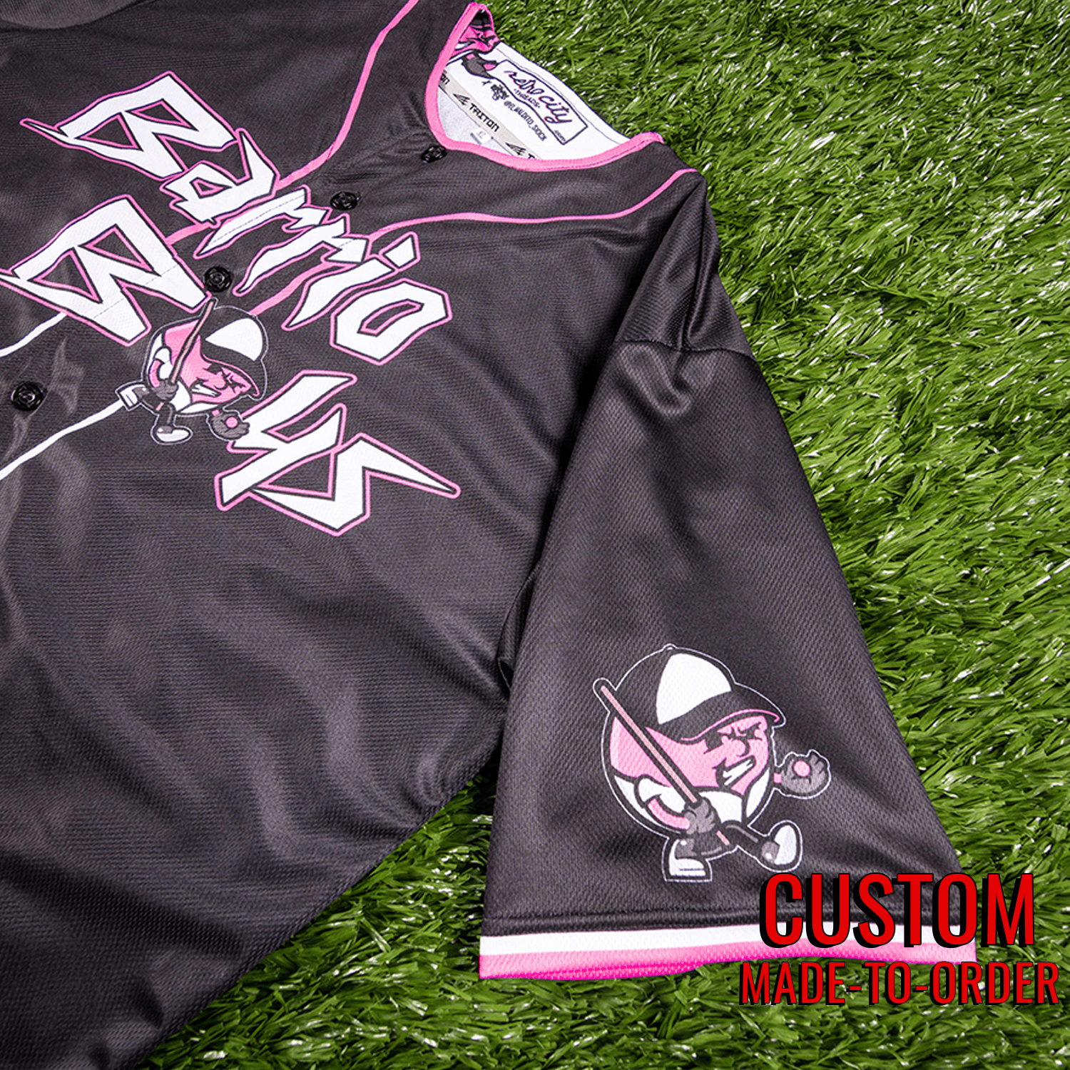 Barrio Boys Seamhead Baseball League Jersey (Away) *CUSTOM*