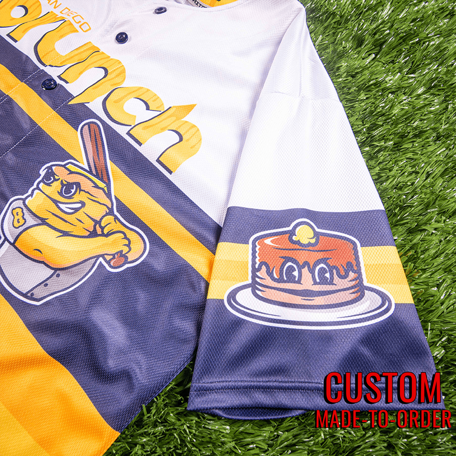San Diego Brunch Seamhead Baseball League Jersey (Away) *CUSTOM*