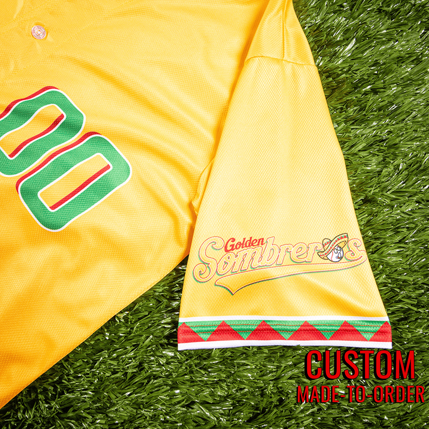 Golden Sombreros Seamhead Baseball League Jersey (Away) *CUSTOM*