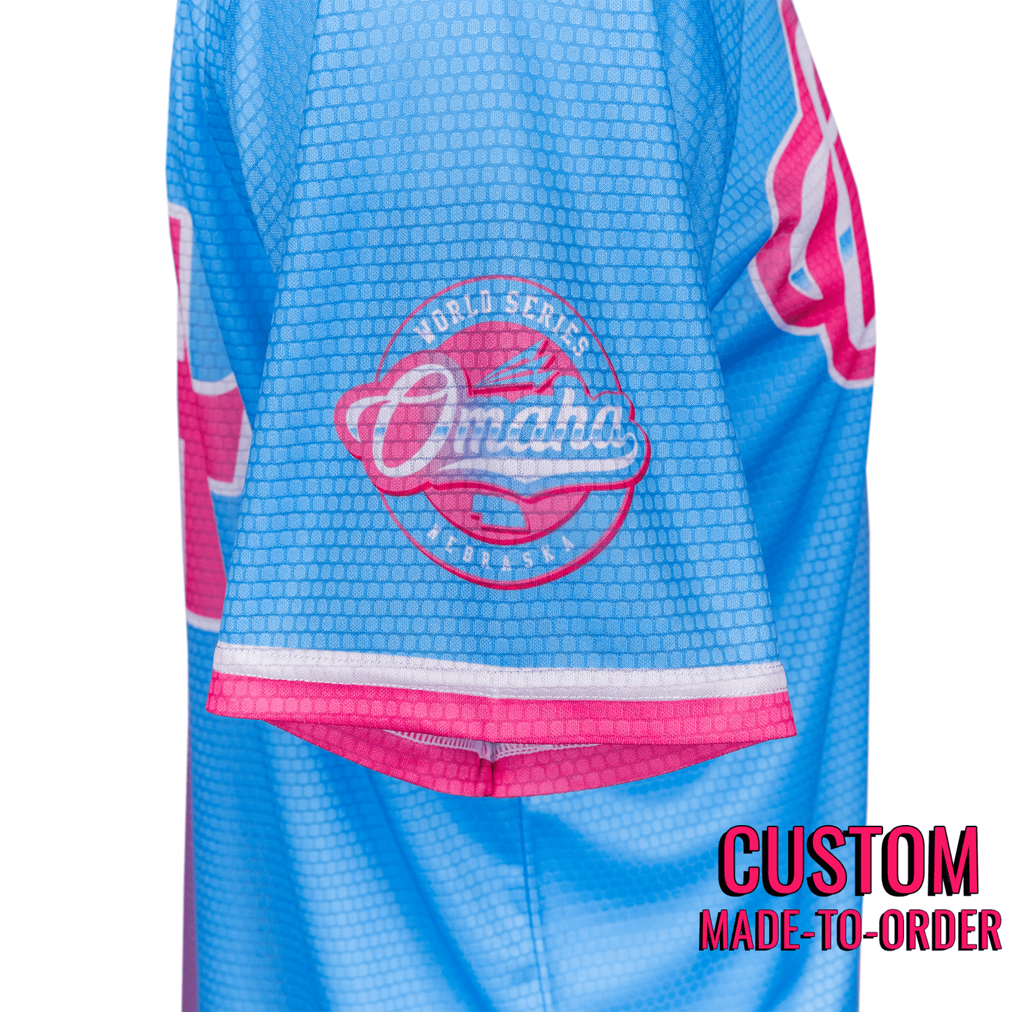 Omaha World Series Baseball Jersey *CUSTOM* (Cotton Candy)