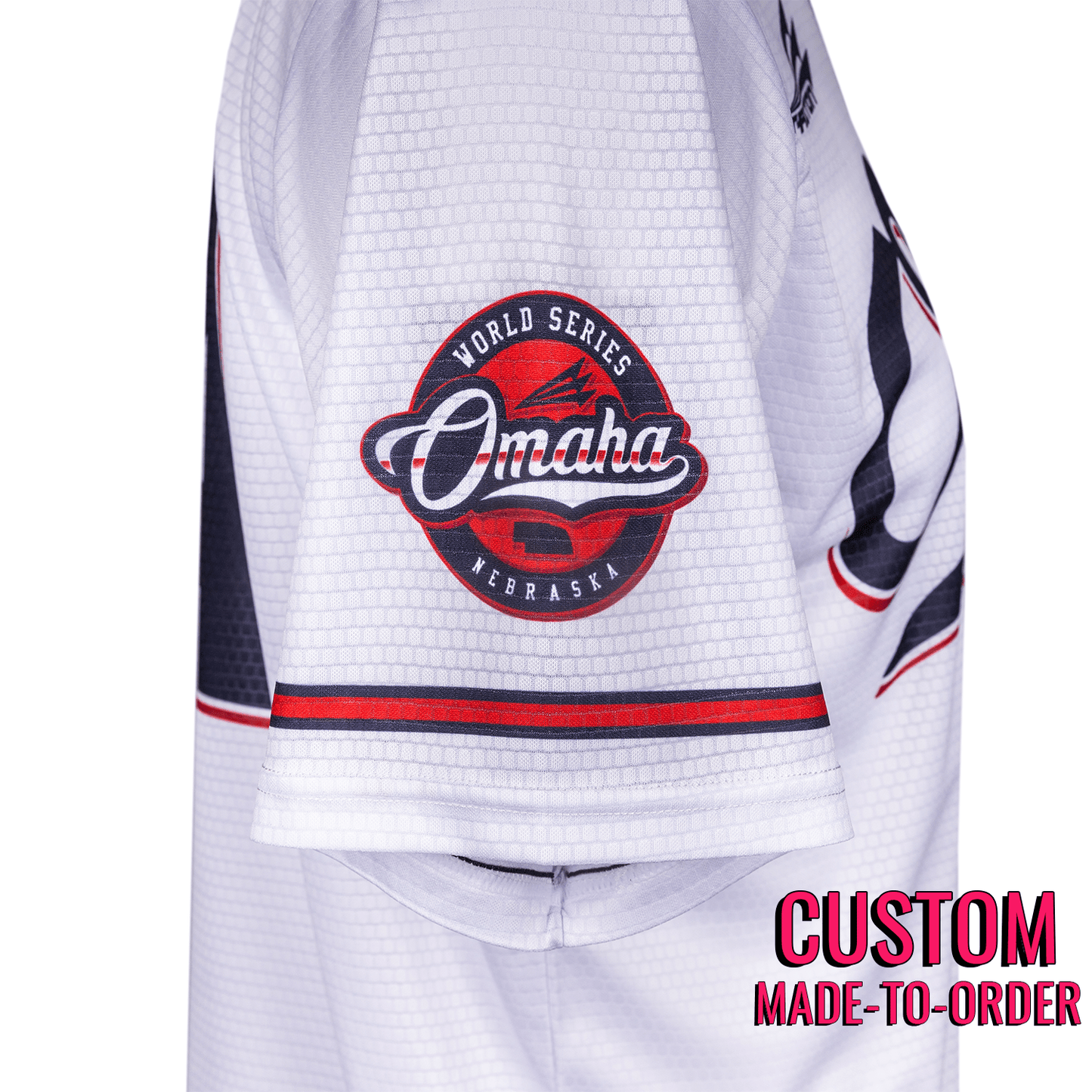 Omaha World Series Baseball Jersey *CUSTOM* (White)