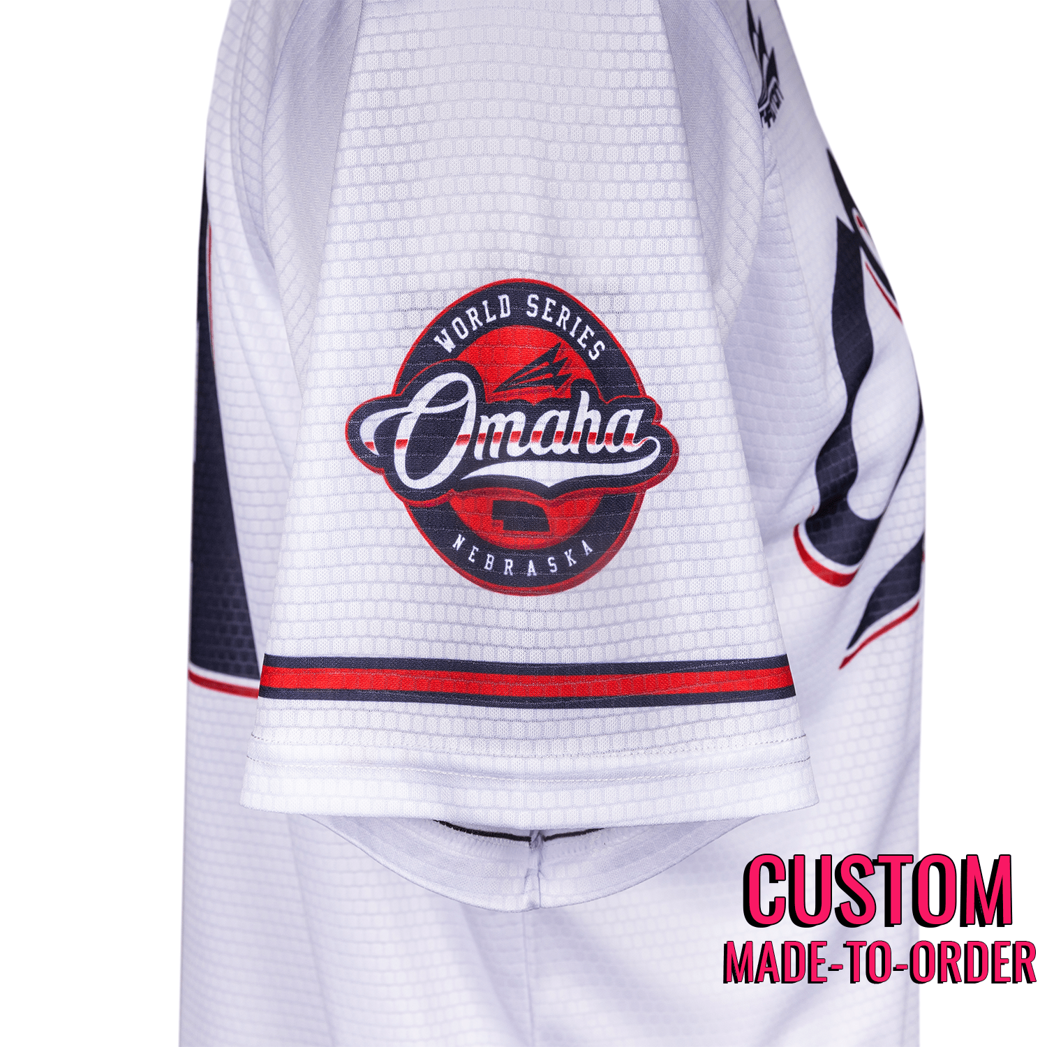 Omaha World Series Baseball Jersey *CUSTOM* (White)