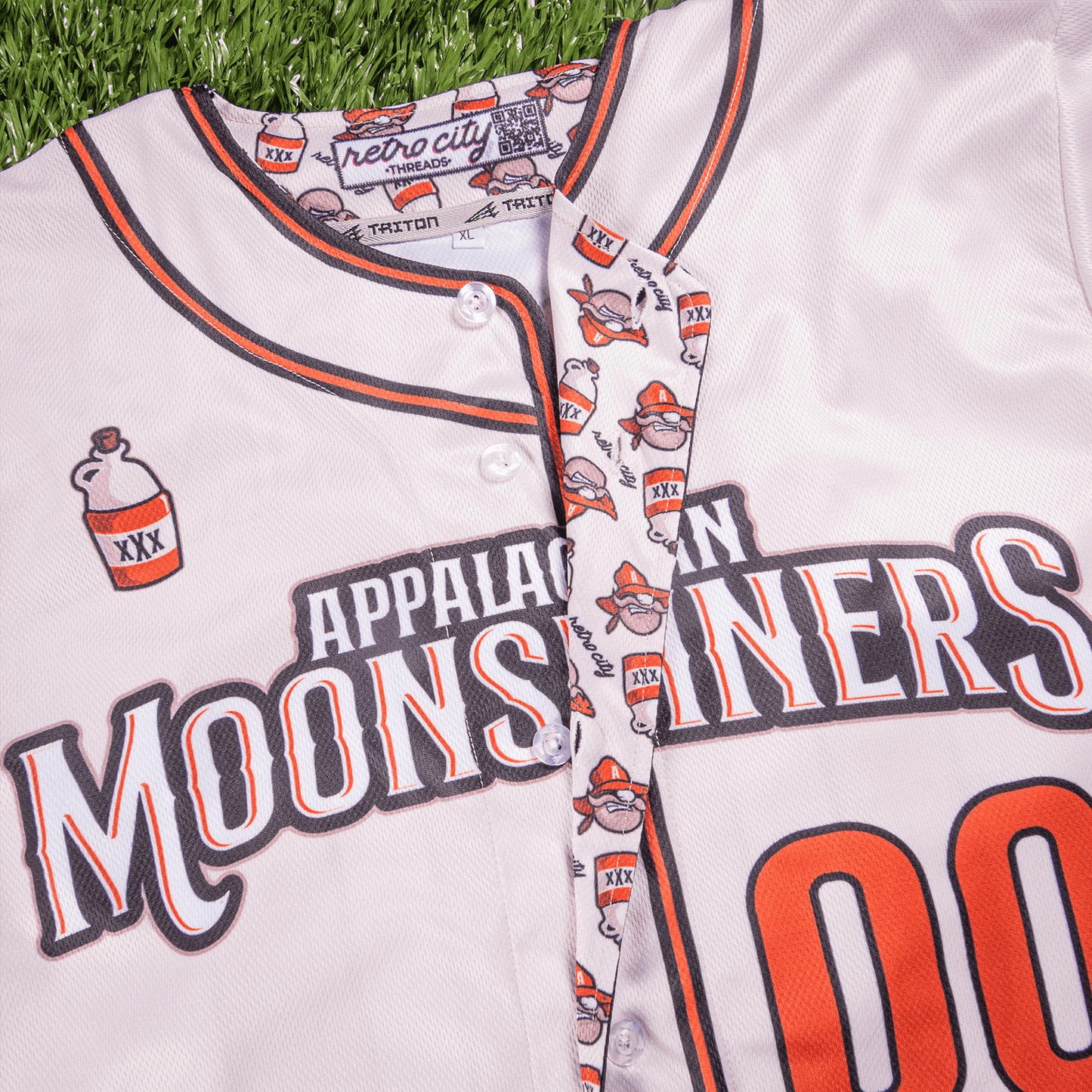 Appalachian Moonshiners Seamhead Baseball League Jersey (Home) *CUSTOM*