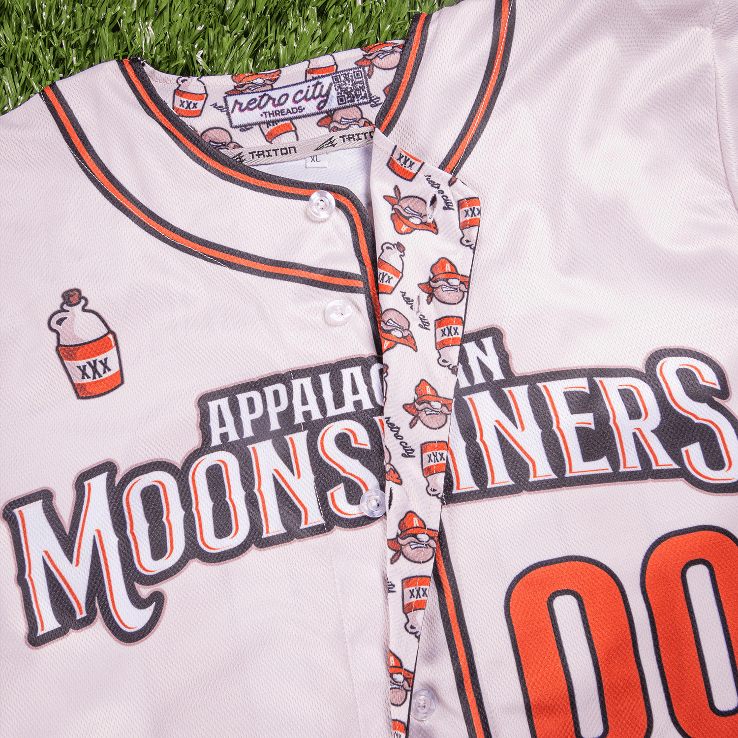 Appalachian Moonshiners Seamhead Baseball League Jersey (Home) *CUSTOM*