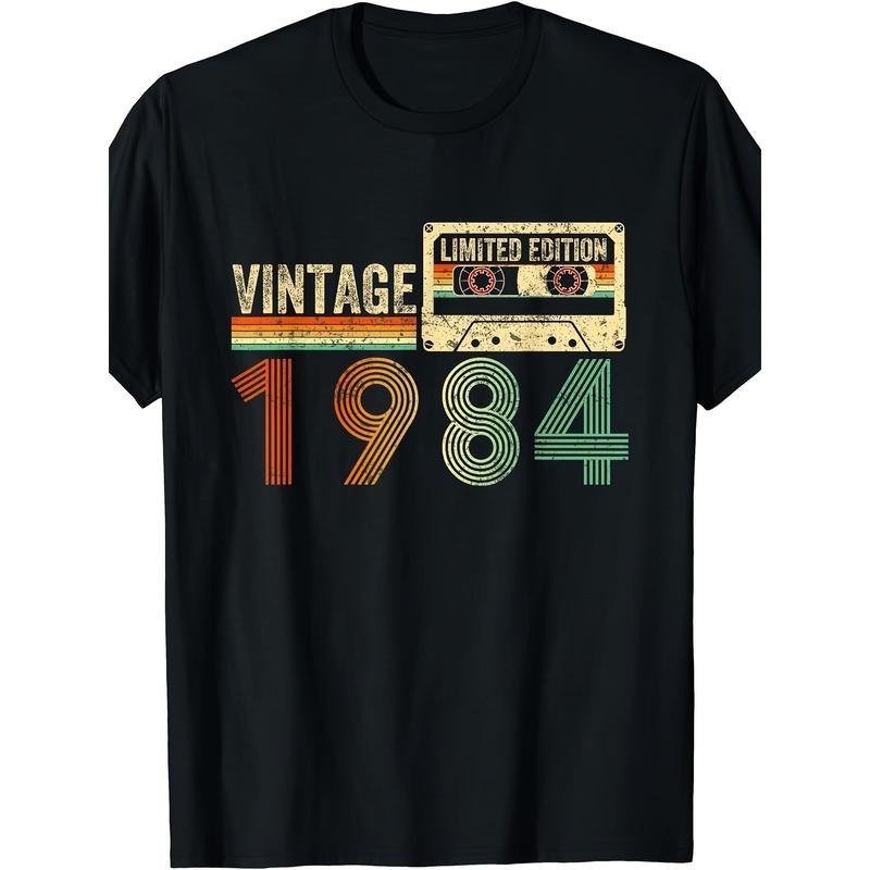 40 Year Old Gifts Vintage 1984 40th Birthday Cassette Tape T-Shirt Made in USA Hoodie, Sweatshirt | WearSparks.com