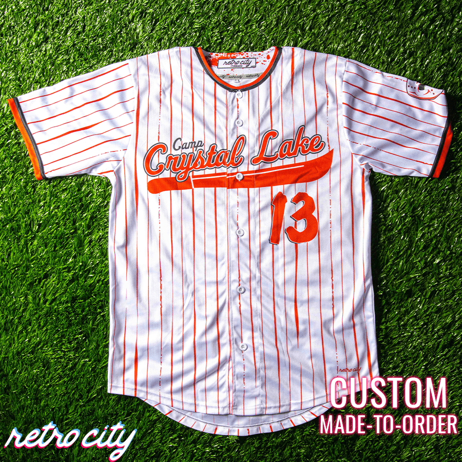 Camp Crystal Lake Jason Voorhees Custom Baseball Jersey