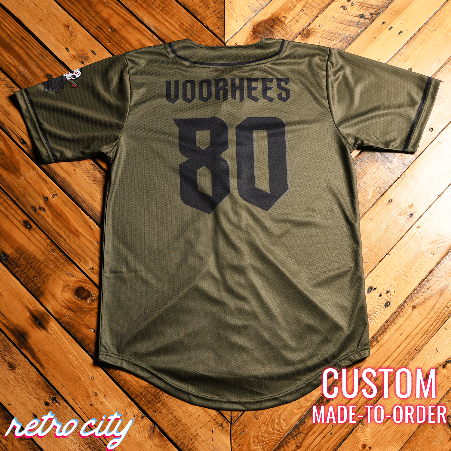 Jason Slasher Series Full-Button Baseball Jersey