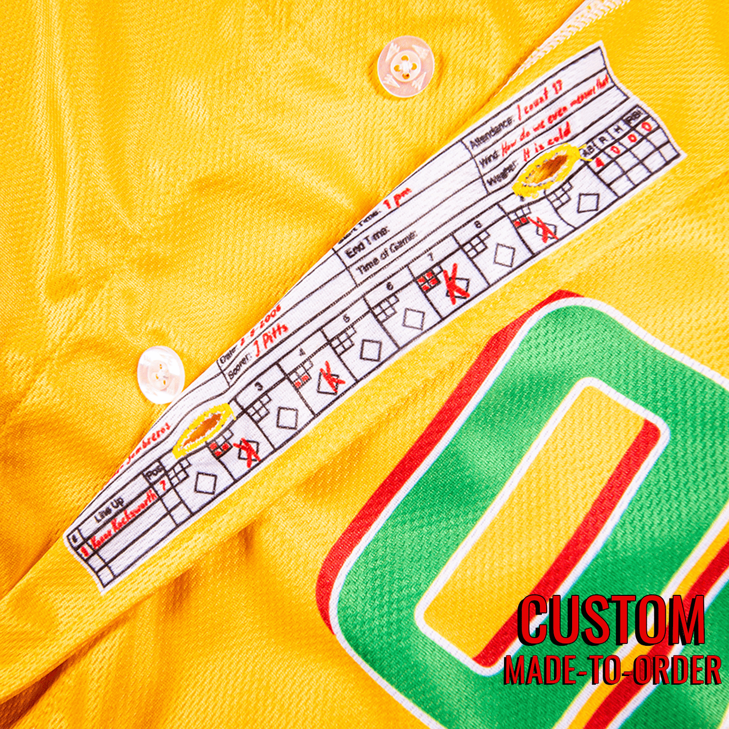 Golden Sombreros Seamhead Baseball League Jersey (Away) *CUSTOM*