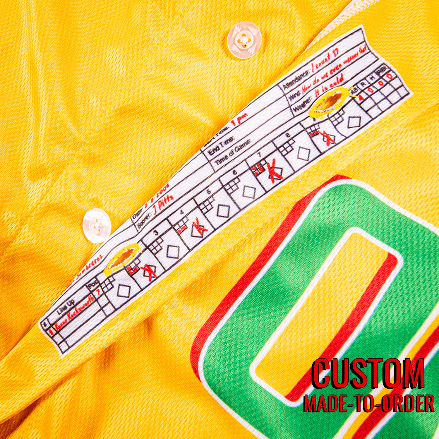 Golden Sombreros Seamhead Baseball League Jersey (Away) *CUSTOM*
