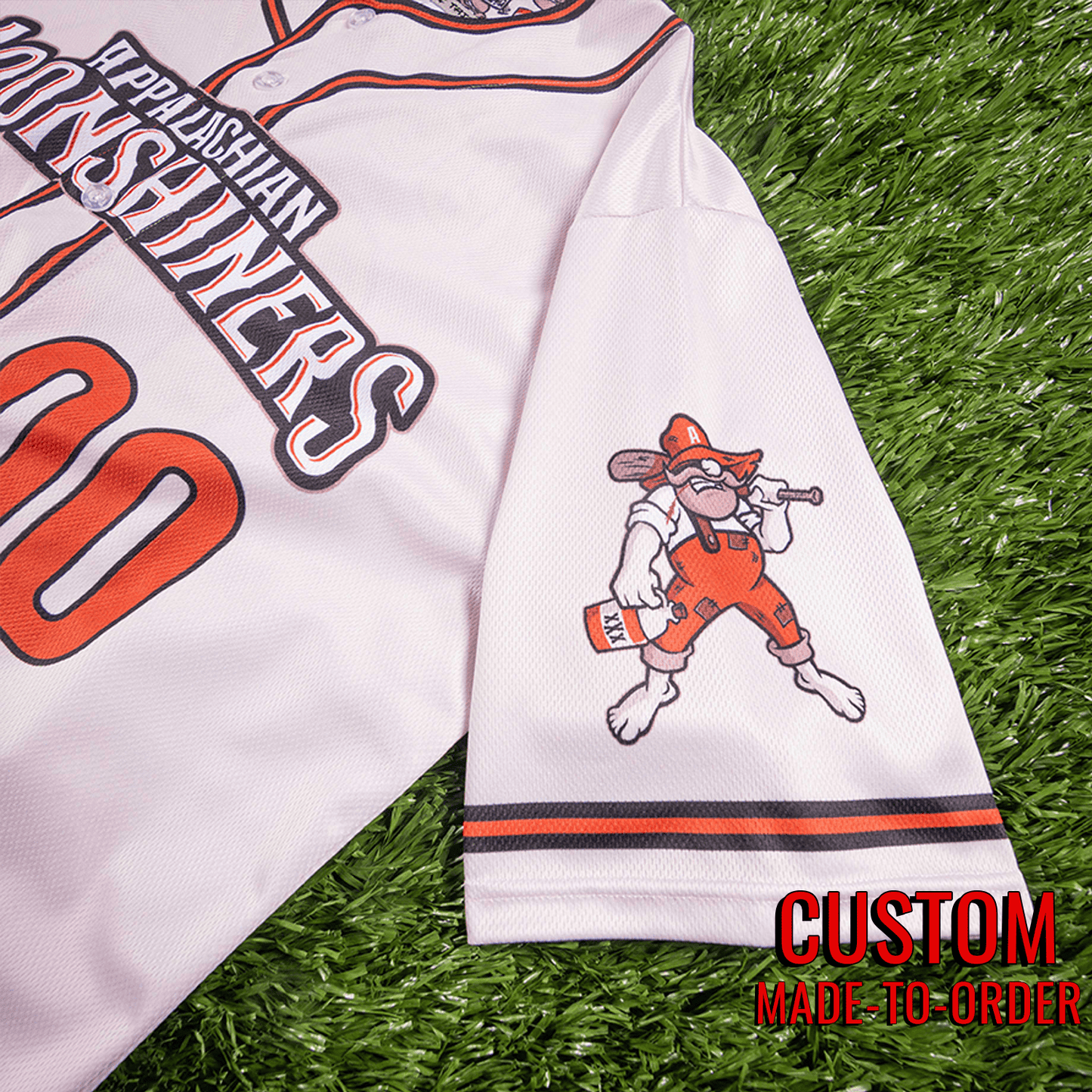Appalachian Moonshiners Seamhead Baseball League Jersey (Home) *CUSTOM*