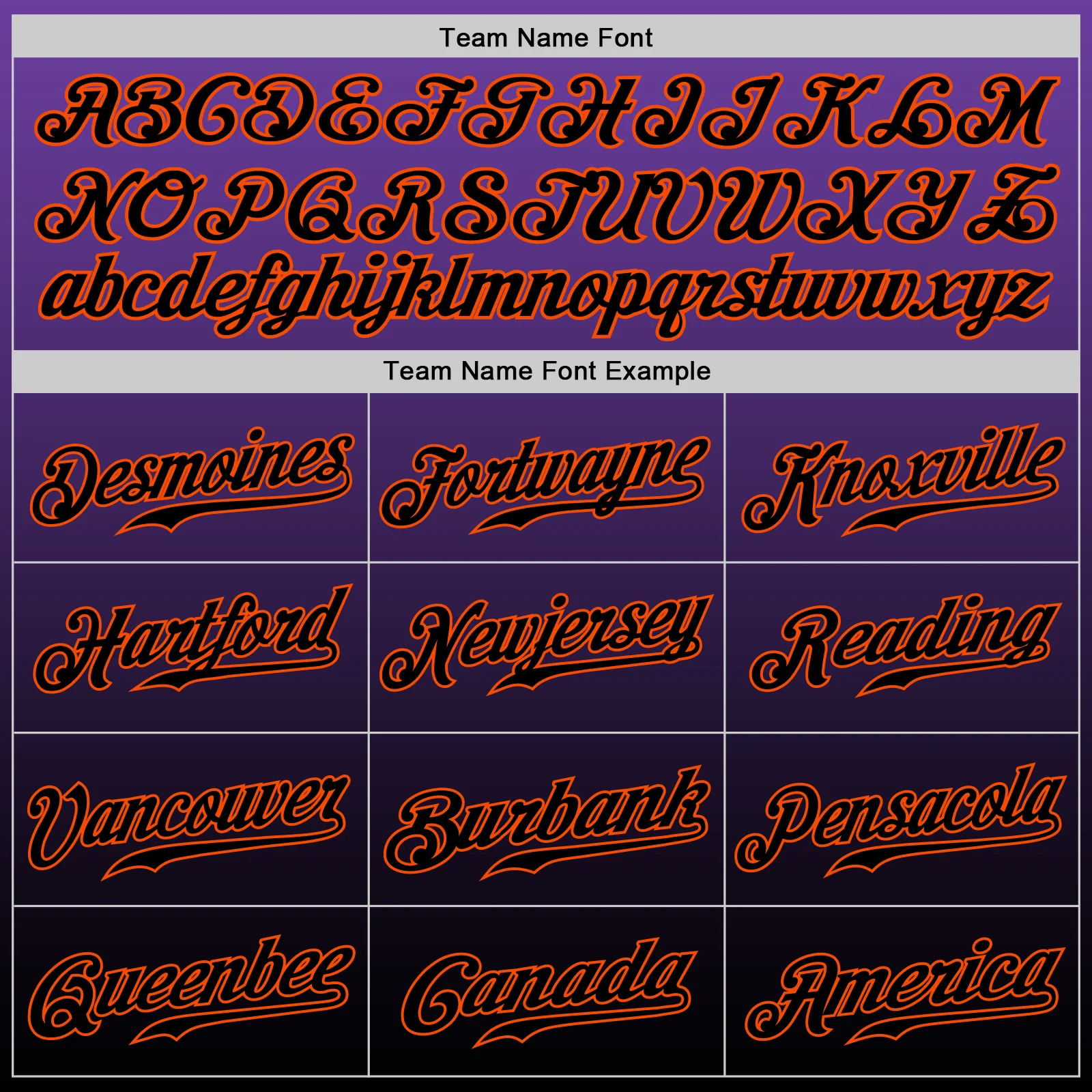 Custom Purple Black-Orange Authentic Fade Fashion Baseball Jersey
