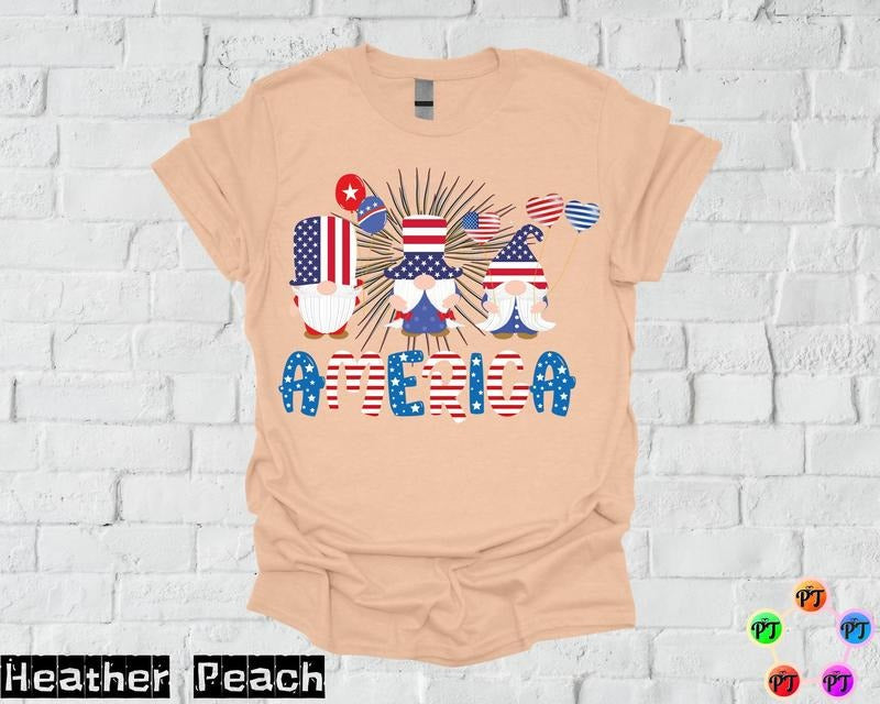 4th Of July Gnome Shirt 4th Of July Shirt Gnome Shirt Patriotic Shirt Independence Day Shirt 4th Of July Gift...