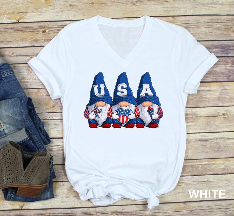 4th Of July Gnomes Shirt 4th Of July Shirt American Tee Usa Shirt Family Matching Tee Gift For Independence Day Patriotic...