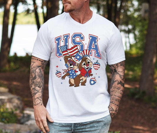 4th Of July Tshirt Sweatshirt, Independence Day Shirt, July Forth Shirt, Mouse Matching Family Shirt Hoodie | WearSparks.com