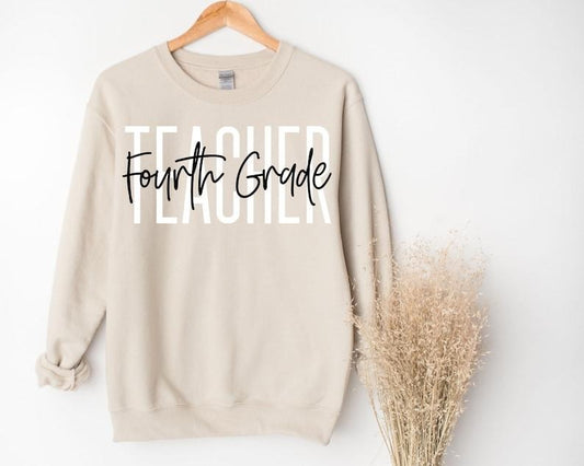 4th grade teacher sweatshirt Fourth grade teacher shirt 4th grade team elementary teacher Back to School 2025 New Teacher...