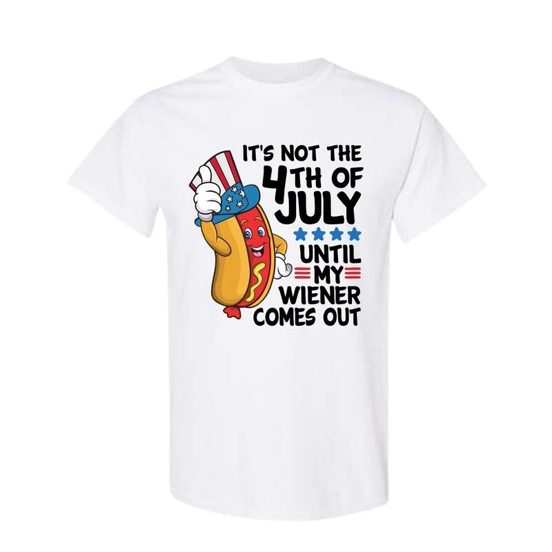 4th of July Funny Wiener T-shirt Partying Grilling Fourth Humor Gift Sweatshirt hot dog bbq Mens offensive Hoodie, 4th of...
