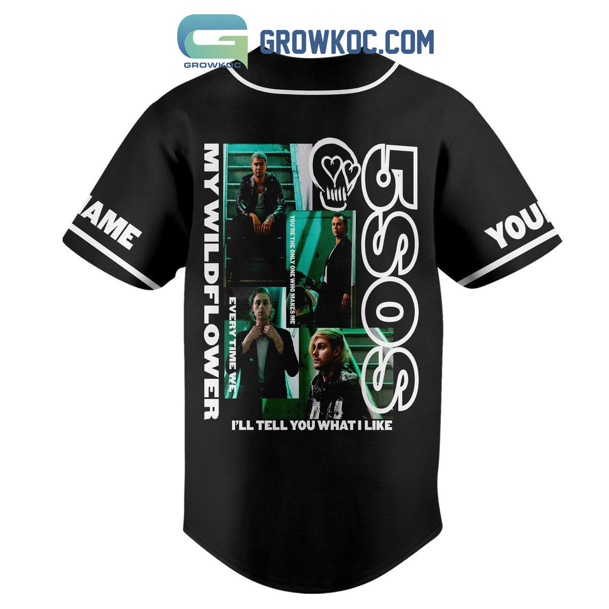 5 Seconds Of Summer I’ll Tell You What I Like Personalized Baseball Jersey