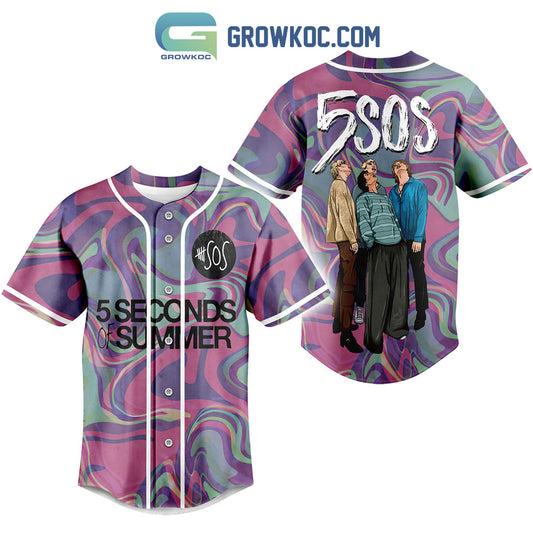 5 Seconds Of Summers Art Design Baseball Jersey