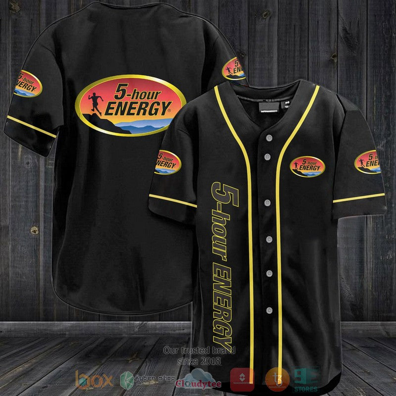 5-hour Energy black Baseball shirt
