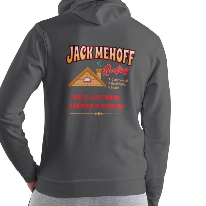 JACK MEHOFF ROOFING HOODIE, Unisex 50/50 blend T-Shirts, Sweatshirt | WearSparks.com