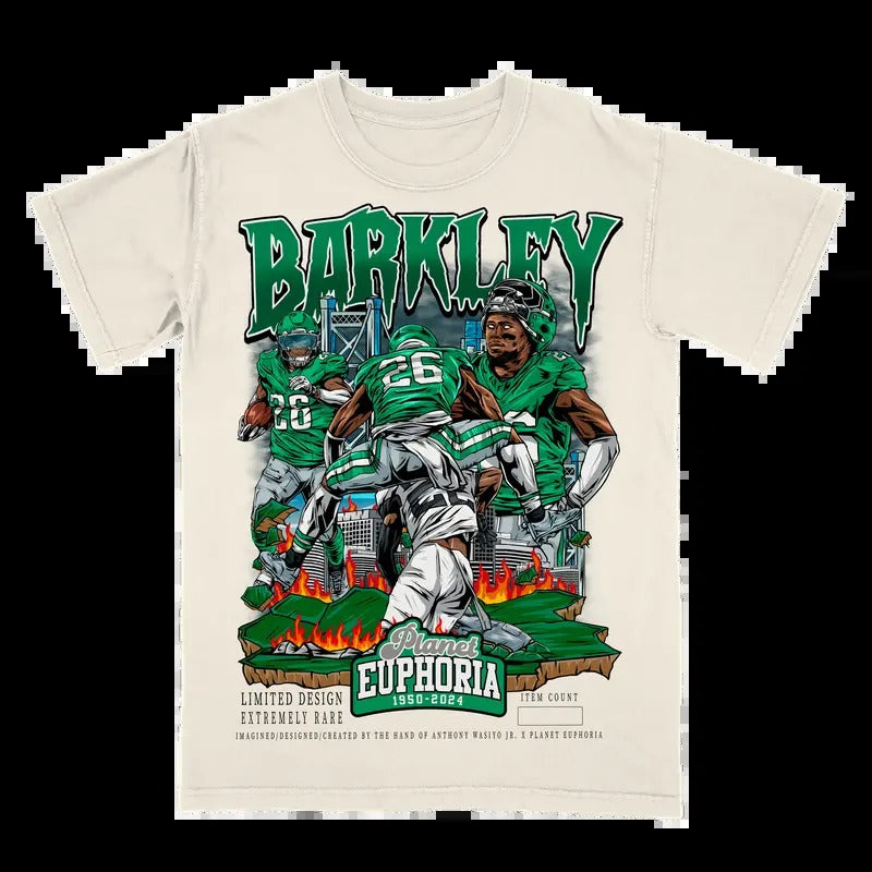 Saquon Barkley V2 Tee #/500 Gift For Fan - Men's Casual T-shirt - Menswear Hoodie, Sweatshirt | WearSparks.com