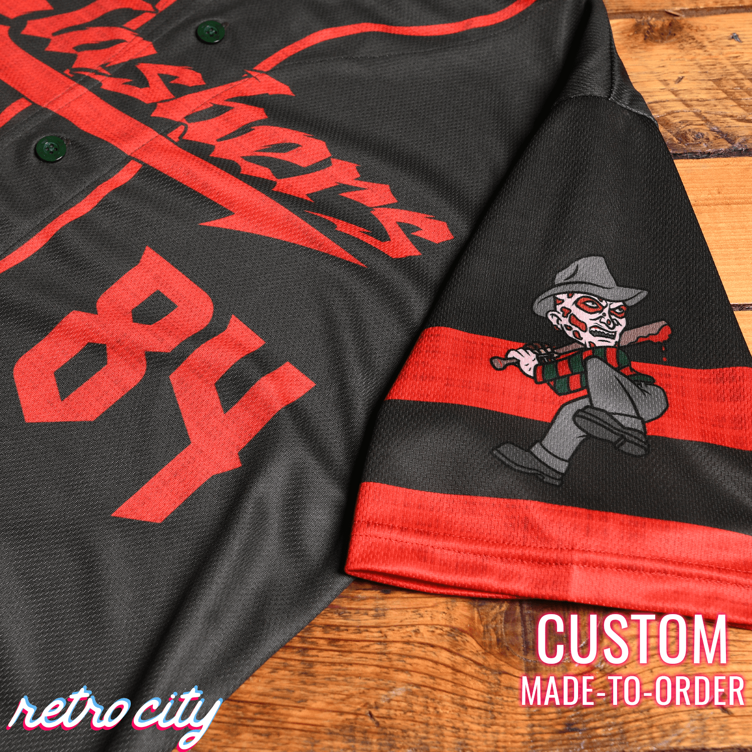 Freddy Slasher Series Full-Button Baseball Jersey