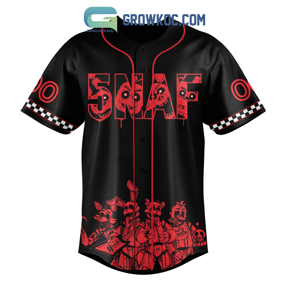 5NAF Game Over Personalized Baseball Jersey